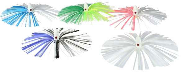 Fish Finder Tackle FF8 Joe Shute Glow Head Skirt Glow/Green Yellow - FF8GL Glow/Green Yellow