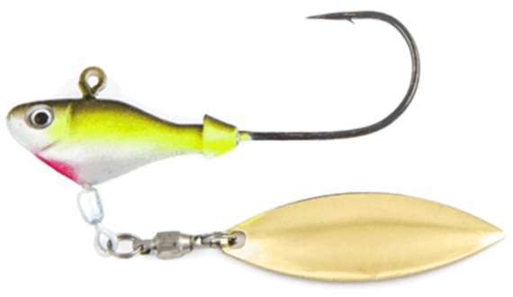 Fish Head Spin Underspin - 3/8 oz. - Chartreuse Shad