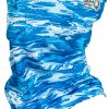 Fish Monkey FM40 Performance Face Guard - Blue Water Camo