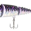 FishLab Mack Attack Hard Swimbait - 7in Fast Sinking - Purple Mackerel