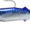 FishLab Mack Attack Soft Swimbait - 6-1/2in - Blue Mackerel