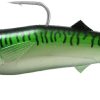 FishLab Mack Attack Soft Swimbait - 6-1/2in - Green Mackerel