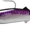 FishLab Mack Attack Soft Swimbait - 6-1/2in - Purple Mackerel