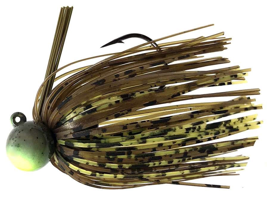 Fitzgerald Thrift Tungsten Micro Jig - 3/4oz - Green Pumpkin/Yellow