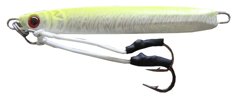 Frenzy Tackle Rigged 5oz Angry Jigs w/ Double Assist Hooks - Glow