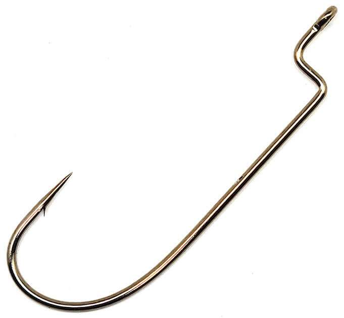 Gamakatsu - 07109 Worm Hook Offset Shank, Bronze 2 6 Pack