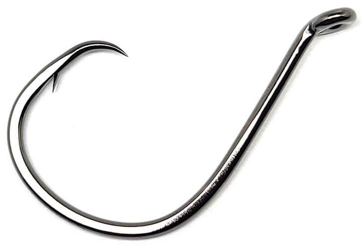 Gamakatsu Octopus Hooks, Circle, Inline Point, Ns Black 2/0 6pk - 221412