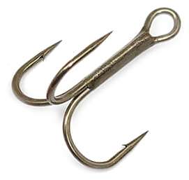 Gamakatsu Round Bend Treble Hook - Bronze - #1 - 7pk