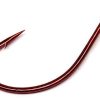 Gamakatsu Split Shot/Drop Shot Hook - Red - 1/0 (25 Pack) - 50311-25