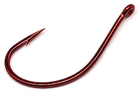 Gamakatsu Split Shot/Drop Shot Hook - Red - 1/0 (25 Pack) - 50311-25