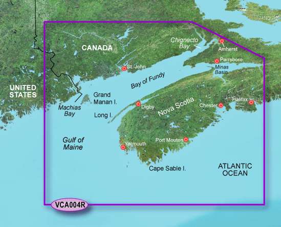 Garmin BlueChart g2 Vision Bay of Fundy SD Card