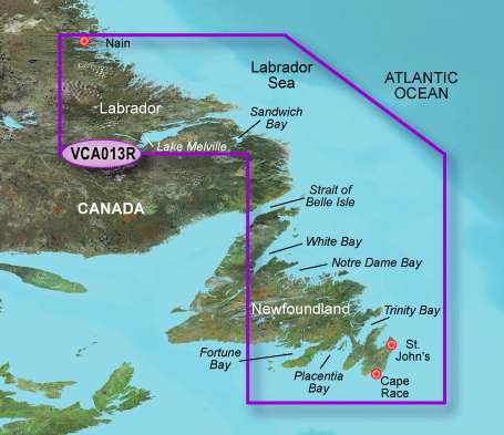 Garmin BlueChart g2 Vision Labrador Coast SD Card