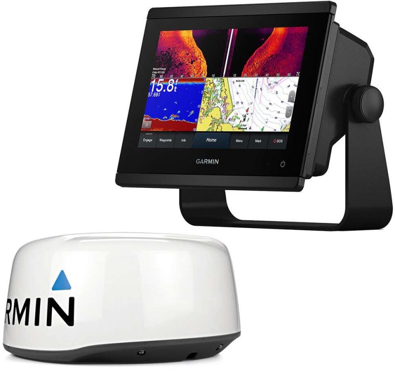 Garmin GPSMAP 743xsv Combo - BlueChart g3 - LakeVu g3 w/ GMR 18 HD+