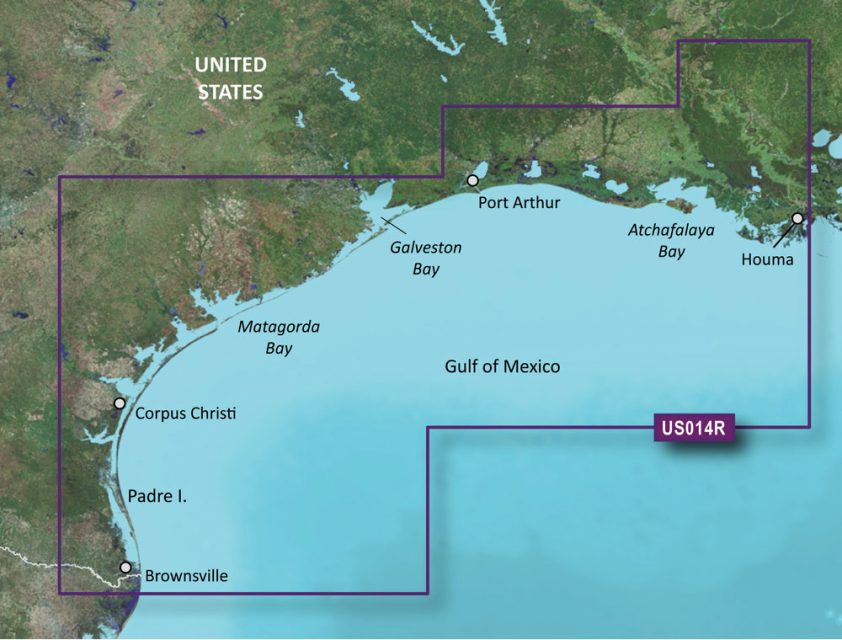 Garmin VUS014R BlueChart g3 Vision HD - Morgan City to Brownsville