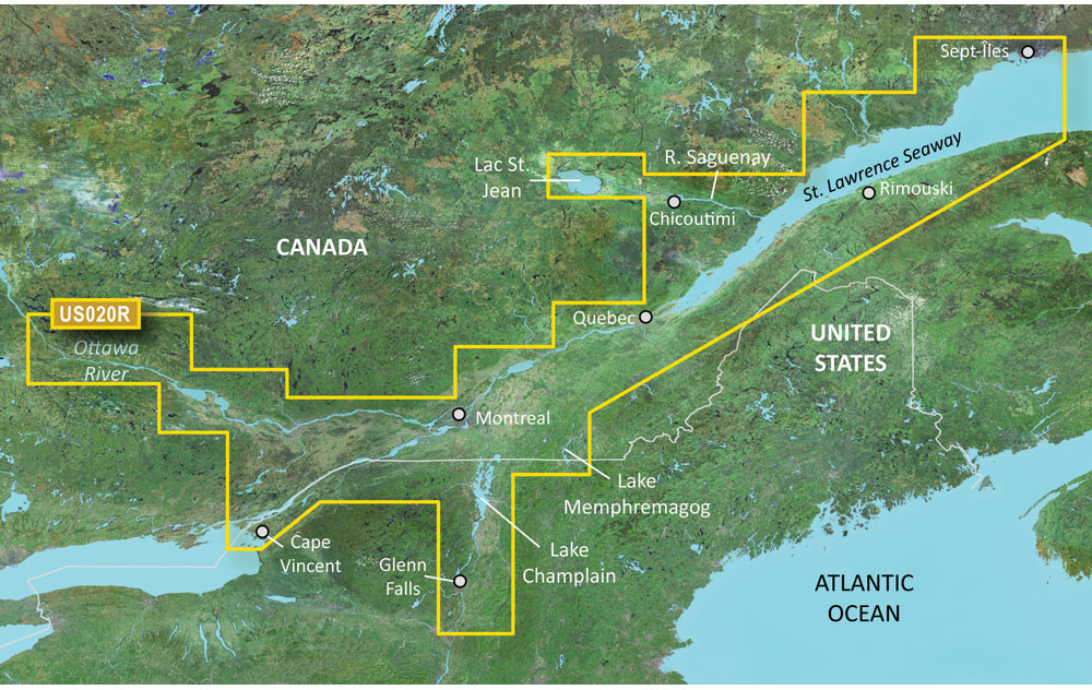 Garmin VUS020R BlueChart g3 Vision HD - St. Lawrence Seaway