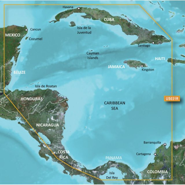 Garmin VUS031R BlueChart g2 Vision HD - Southwest Caribbean