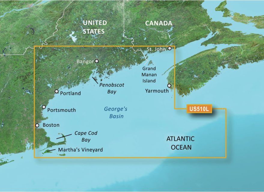 Garmin VUS510L BlueChart g3 Vision HD - St. John to Cape Cod