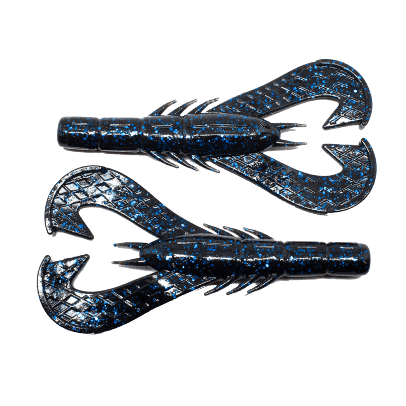 Googan Baits Krackin' Craw - Black Blue Flake