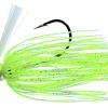 Greenfish Tackle Swim Jig - 1/4oz - Chartreuse White