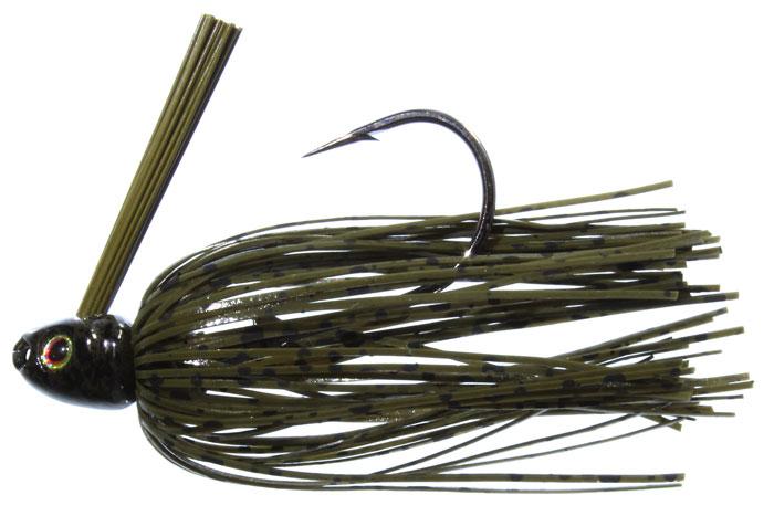 Greenfish Tackle Swim Jig - 1/4oz - Green Pumpkin