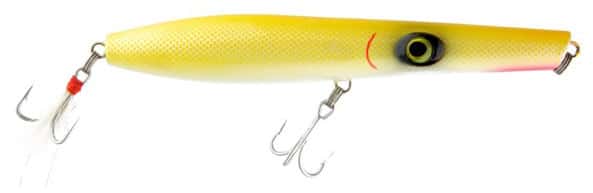 Guides Secret Shore Catch Poppa Pencil Lures YWB Yellow/White Belly - SCPP YWB Yellow/White Belly