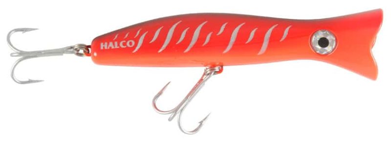 Halco RP160 Roosta Popper Lure Red Tiger - RP160 Red Tiger