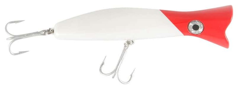 Halco RP160 Roosta Popper Lure White Redhead - RP160 White Redhead