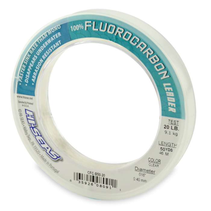 Hi-Seas Fluorocarbon Leader 50 yd. Spool - CFC-B50-20