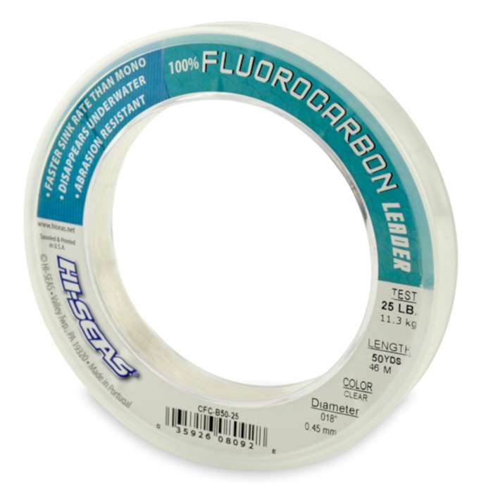 Hi-Seas Fluorocarbon Leader 50 yd. Spool - CFC-B50-25