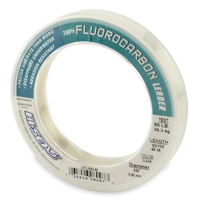 Hi-Seas Fluorocarbon Leader 50 yd. Spool - CFC-B50-80