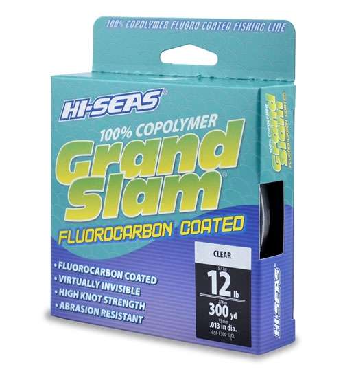 Hi-Seas Grand Slam Fluorocarbon Coated 12lb 300yds - GSF-F300-12CL