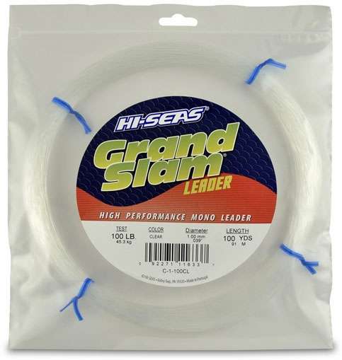 Hi-Seas Grand Slam Leader 100 yd. Coil Clear - C-1-100CL