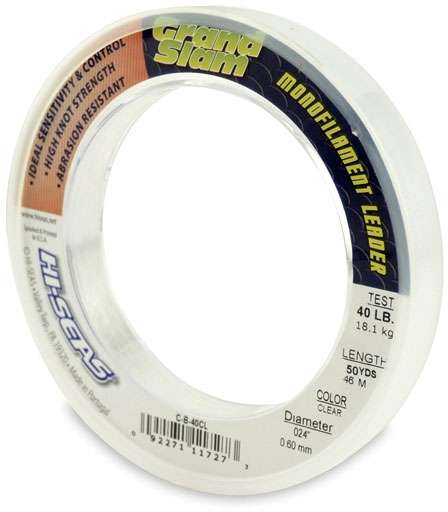 Hi-Seas Grand Slam Leader 50 yd. Coil Clear - C-B-40CL