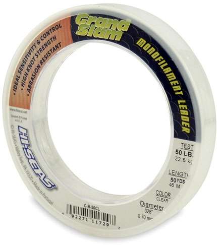 Hi-Seas Grand Slam Leader 50 yd. Coil Clear - C-B-50CL