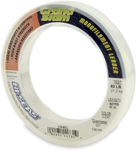 Hi-Seas Grand Slam Leader 50 yd. Coil Clear - C-B-60CL