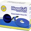 HoseCoil Expandable Hose Kit w/ Nozzle and Storage Bag - 25 ft.