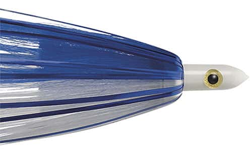 IL JR450 White Head Lure Blue Mylar/Blue Crystal