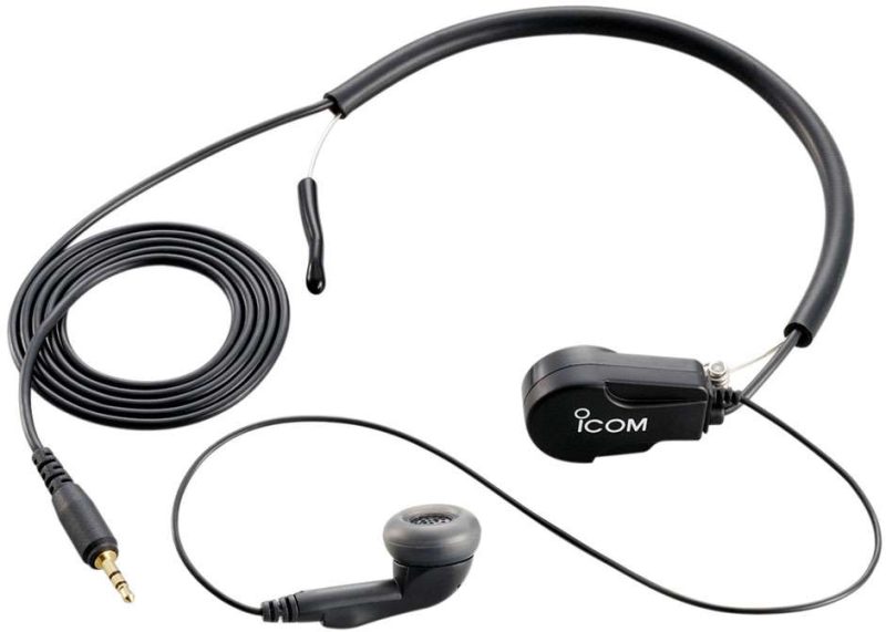 Icom HS97 Earphone w/ Throat Mic Headset f/ M72 M88 & GM1600