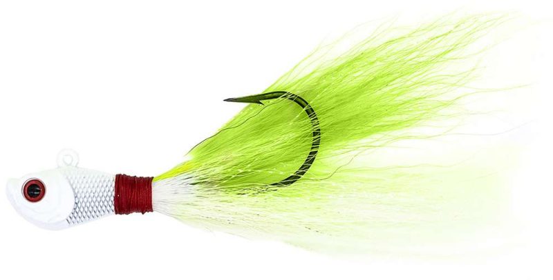 Intent Tackle Pro Series Bucktail - 1/2oz - White/Chartreuse