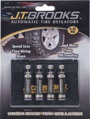 J.T. Brooks Automatic Tire Deflators - 4 Pack