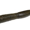 Jackall Neko Flick Worm - 4.8in - Green Pumpkin Pepper