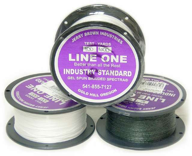 Jerry Brown Line One Non-Hollow Spectra Braided Line 1200yds 65lb Blue