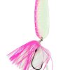 Jigging World Fluke Spoon Rig - 4.5in - Pink Shine