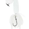 Jigging World Fluke Spoon Rig - 4.5in - White