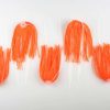 Jigging World Micro Silicone Skirt Teaser - Salmon Red - 5 Pack