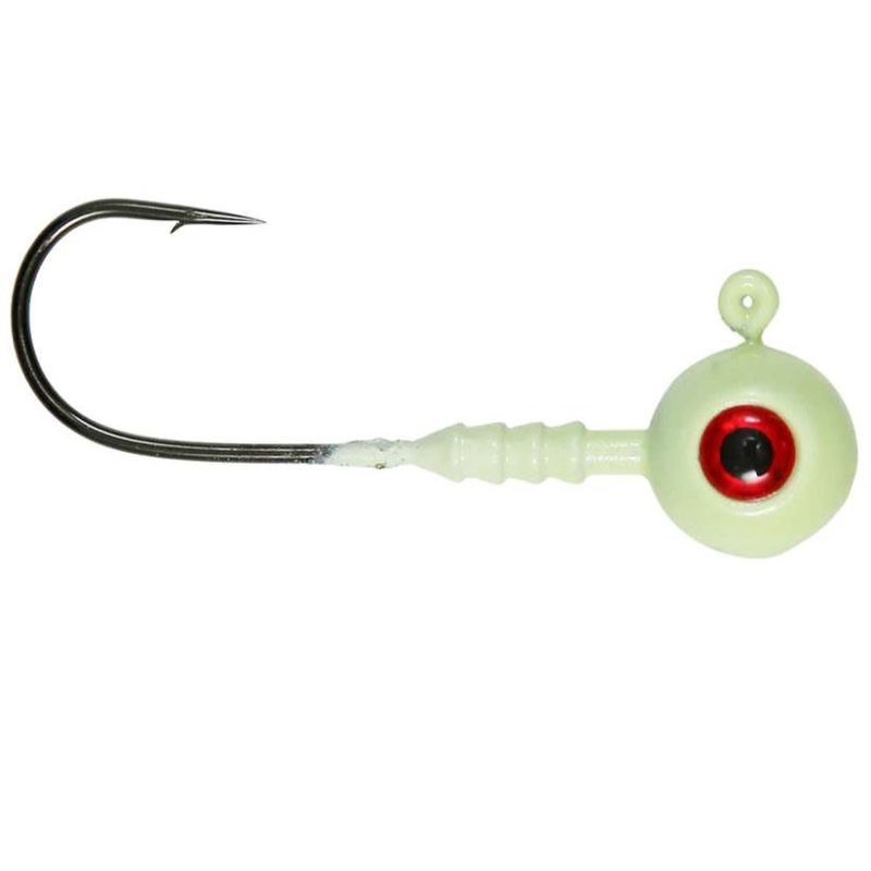 Jigging World Power Ball V2 Jig Head - 1-1/2oz - Glow