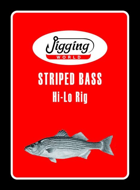 Jigging World Striped Bass Hi-Lo Inline Circle Hook Rig - 4/0