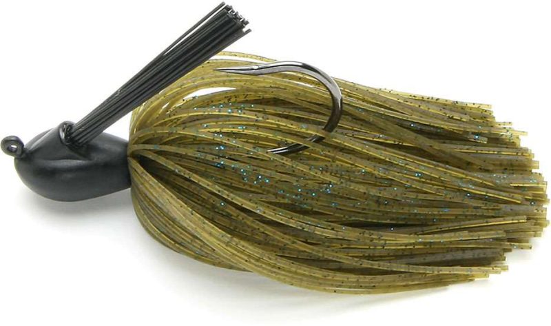 Keitech Tungsten Model I Casting Jig 1/2oz Green Pumpkin Blue Flake