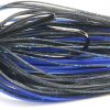 Keitech Tungsten Model II Football Jig 1/4 oz Black / Blue Flake