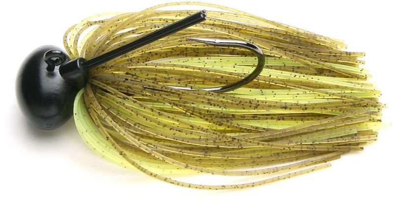 Keitech Tungsten Model II Football Jig 3/8 oz Green Pumpkin / Chart